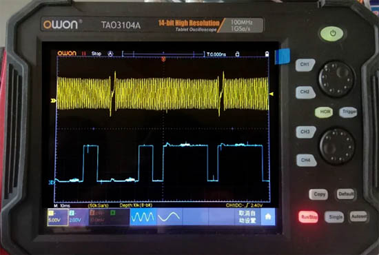 利利普手持平板示波器測量邁騰磁電式曲軸與霍爾式凸輪軸傳感器波形